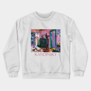 Interior (My Dining Room) by Wassily Kandinsky Crewneck Sweatshirt